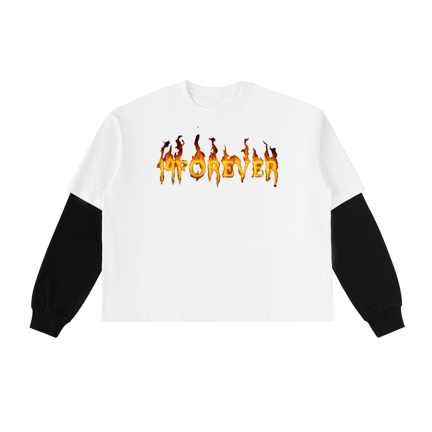 Layered "On Fire" T-Shirt