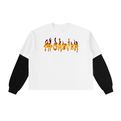 Layered "On Fire" T-Shirt