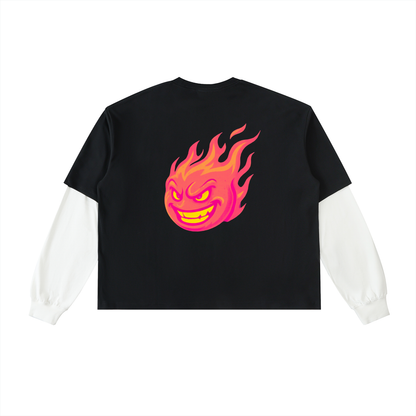 Layered "On Fire" T-Shirt