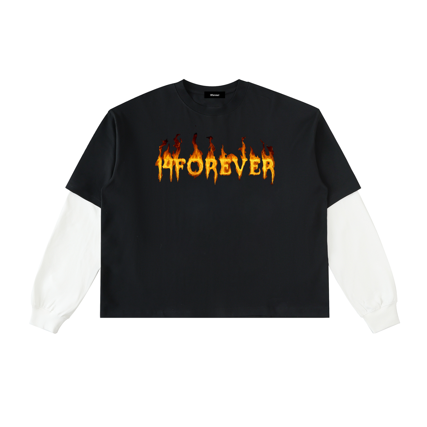 Layered "On Fire" T-Shirt
