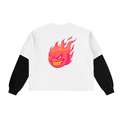 Layered "On Fire" T-Shirt