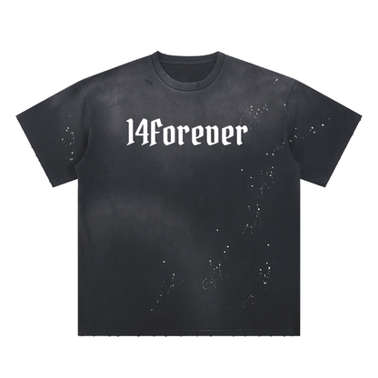 Paint Splattered "Believe" T-Shirt
