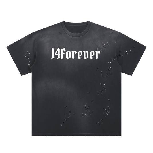 Paint Splattered "Believe" T-Shirt